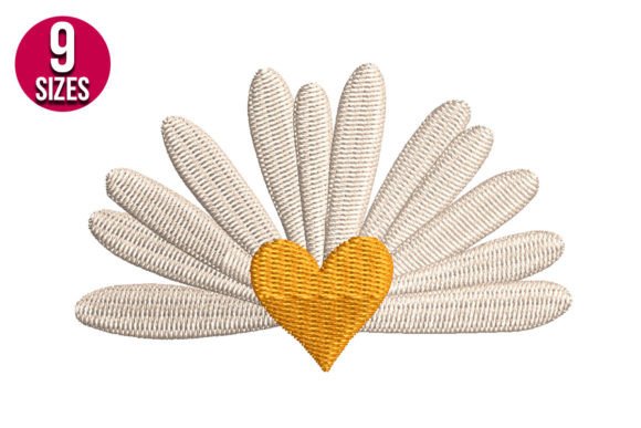 Half Daisy Flower with Heart: Boutique Sweatshirt Review