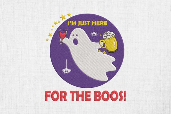 I'm Just Here for the Boos Embroidery Review