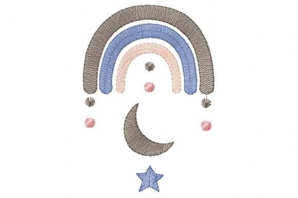 Reviewing Boho Rainbow Moon with Star for Boutique Sweatshirts