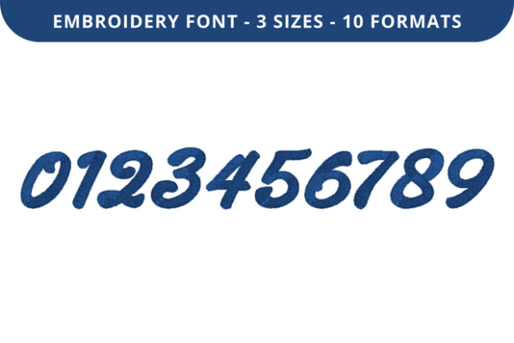 Reviewing Mantajo Font 0 to 9 for Holiday Embroidery